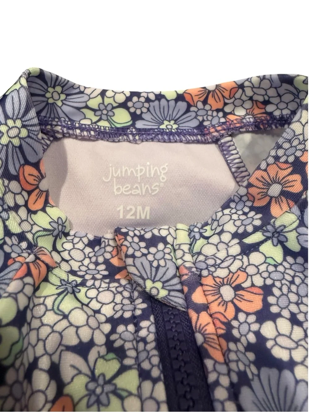 Jumping Beans Toddler Girl Ruffle Rashguard One-Piece Swimsuit Summer 12 months